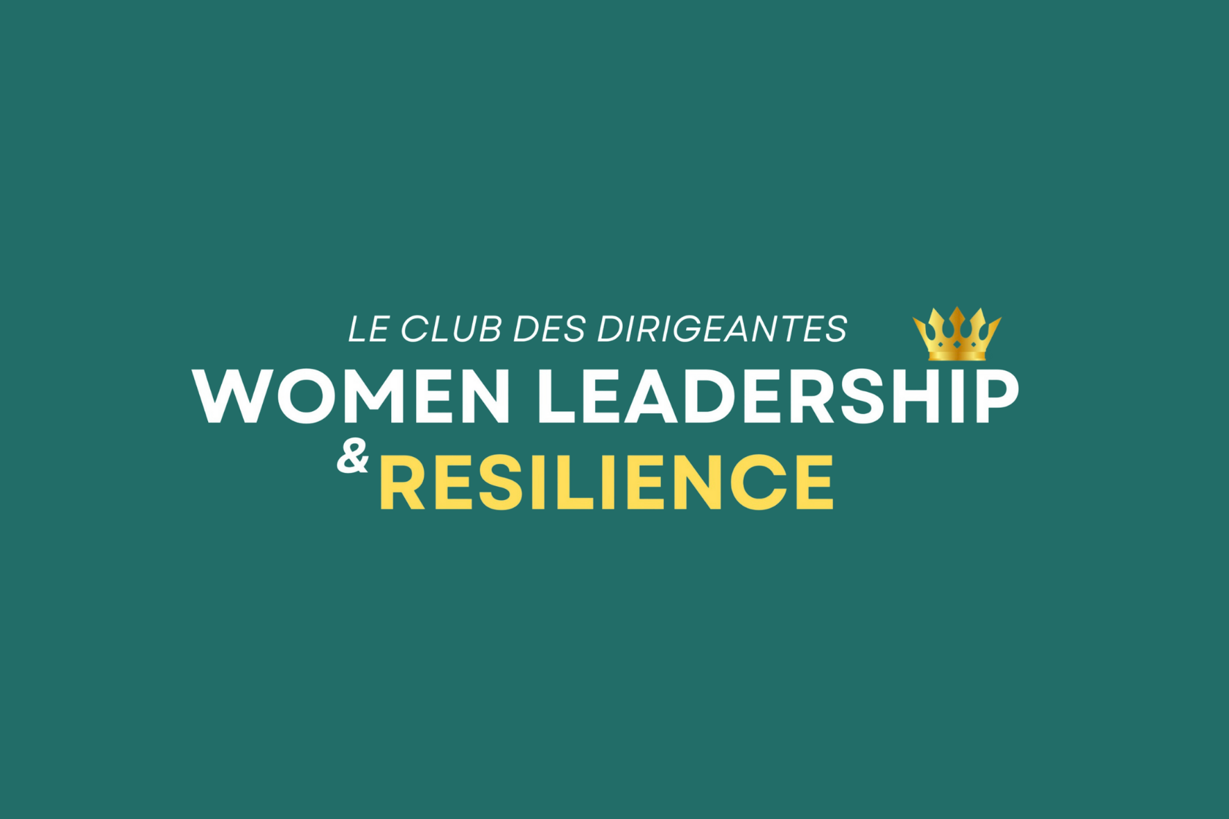 logo de women leadership et resilience